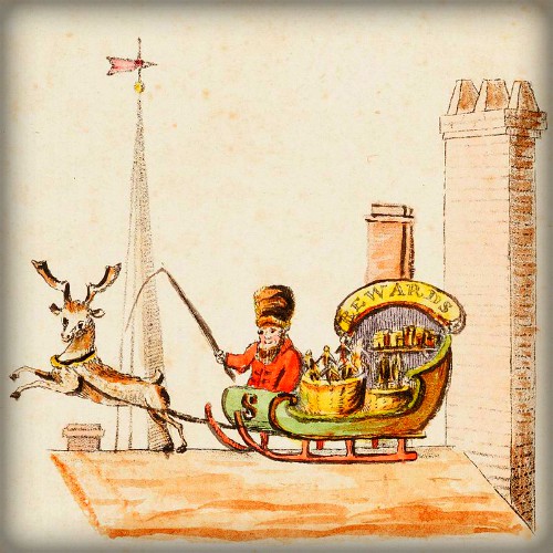 Old Santeclaus with Much Delight, 1821. Image Beinecke Digital